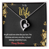 Make Her Heart Melt – Forever Love Heart Necklace, The Perfect Christmas Gift for Your Wife