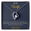 Forever Love Necklace – Elegant Christmas Gift for Wife | Romantic Jewelry That Expresses Endless Devotion | Timeless Keepsake She'll Cherish Forever