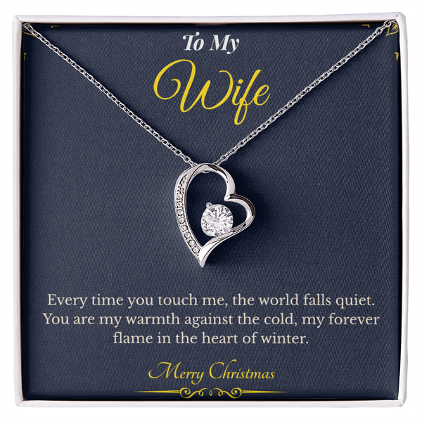 Forever Love Necklace – Elegant Christmas Gift for Wife | Romantic Jewelry That Expresses Endless Devotion | Timeless Keepsake She'll Cherish Forever
