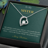 Forever Love Necklace – A Dazzling Christmas Gift for Sister | Elegant Holiday Jewelry