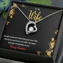 Make Her Heart Melt – Forever Love Heart Necklace, The Perfect Christmas Gift for Your Wife