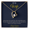 Forever Love Necklace – Elegant Christmas Gift for Wife | Romantic Jewelry That Expresses Endless Devotion | Timeless Keepsake She'll Cherish Forever