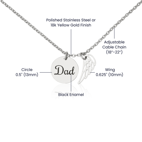 Memorial Necklace – Thoughtful Christmas Gift for Sister | Meaningful Remembrance Jewelry