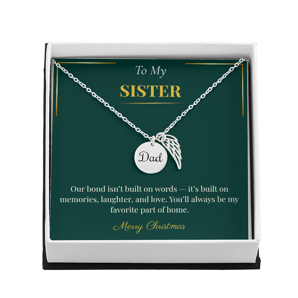 Memorial Necklace – Thoughtful Christmas Gift for Sister | Meaningful Remembrance Jewelry