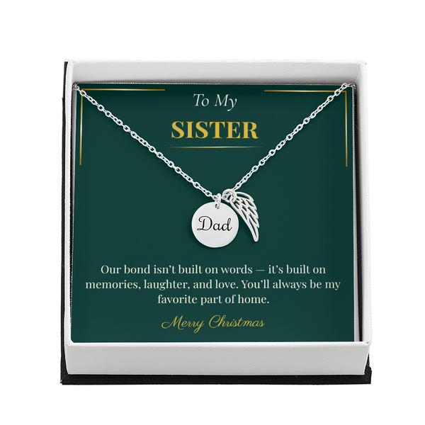 Memorial Necklace – Thoughtful Christmas Gift for Sister | Meaningful Remembrance Jewelry
