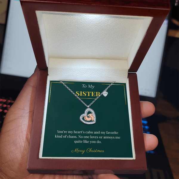 Baby Feet Heart Necklace – Sweet Christmas Gift for Sister | Personalized Jewelry for Moms and Sisters