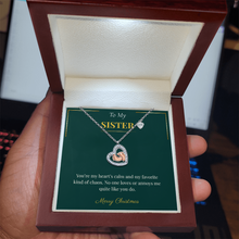 Baby Feet Heart Necklace – Sweet Christmas Gift for Sister | Personalized Jewelry for Moms and Sisters