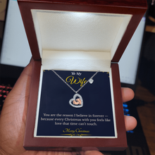 Baby Feet Heart Necklace – Sentimental Christmas Gift for Wife | Heartfelt Jewelry Celebrating Motherhood & Love | Perfect Gift for New Moms