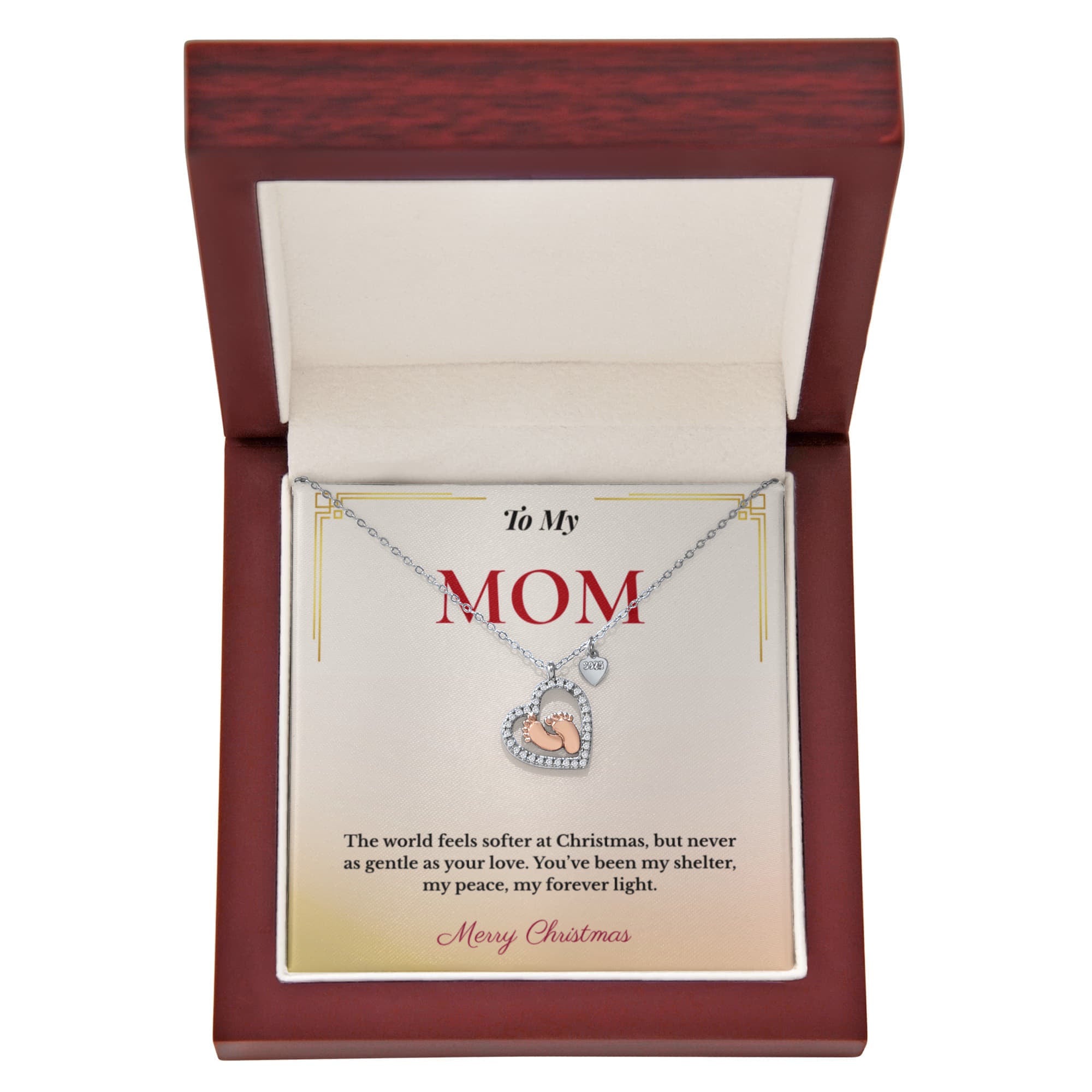 Sentimental Christmas Gift for Mom | Heartfelt Jewelry Celebrating Motherhood & Love | Perfect Gift from Son or Daughter