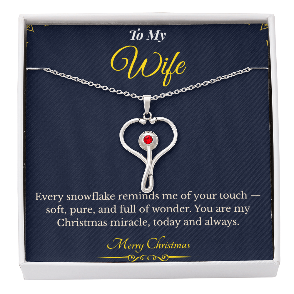 Heartscope Necklace – Unique Christmas Gift for Wife | Modern Jewelry That Reflects Passion & Grace | Meaningful Holiday Necklace She'll Adore