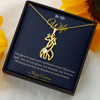 Giraffe Necklace – Cute Christmas Gift for Wife | Symbol of Grace, Love & Loyalty | Unique Animal-Inspired Jewelry She'll Treasure