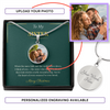 Buyer Upload Circle Necklace – Custom Christmas Gift for Sister | Unique Personalized Holiday Jewelry
